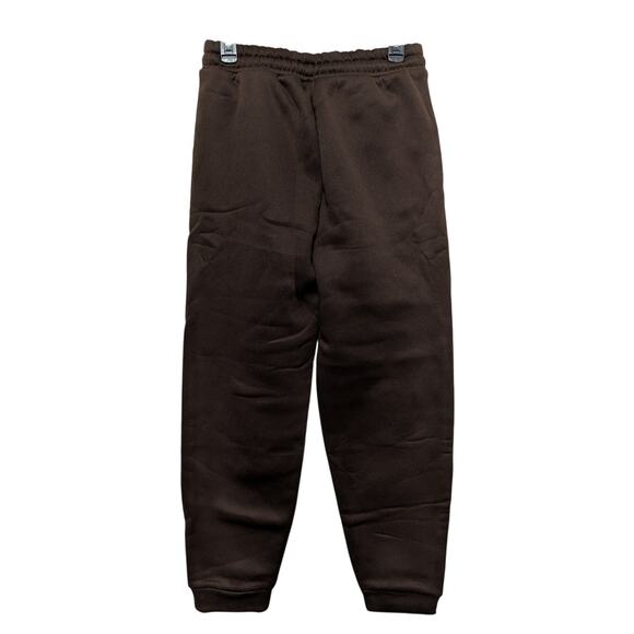 Womens Large Dark Brown Sweatpants Pocket Drawstring Elastic Waist Jogger Pants - Picture 4 of 8